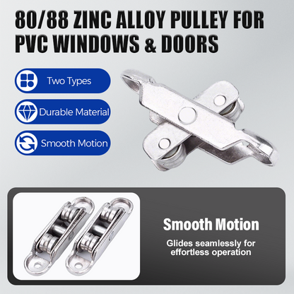 🔥80/88 Zinc Alloy Pulley for PVC Windows & Doors