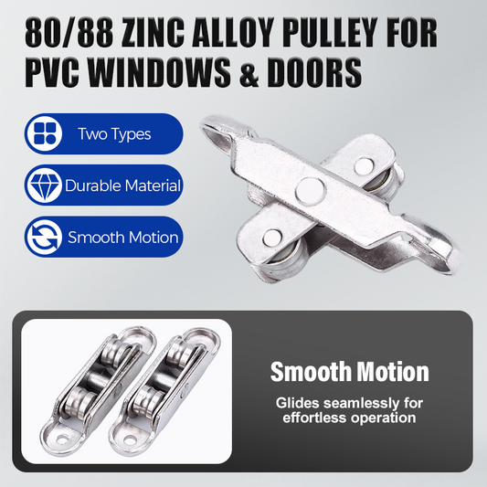 🔥80/88 Zinc Alloy Pulley for PVC Windows & Doors