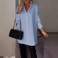🎉Hot Sale 49% OFF🎉 Women’s Loose Fit Button-down Long Sleeve Shirt