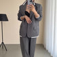 ⏰FLASH SALE 49% OFF🔥Women's Long Sleeve Blazer & Wide Leg Pant 2-Piece Set