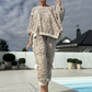 ✨Women's Leopard Print Top & Pants 2-Piece Set