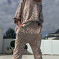 ✨Women's Leopard Print Top & Pants 2-Piece Set