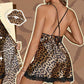 Sexy Leopard Print Robe & Nightgown Set