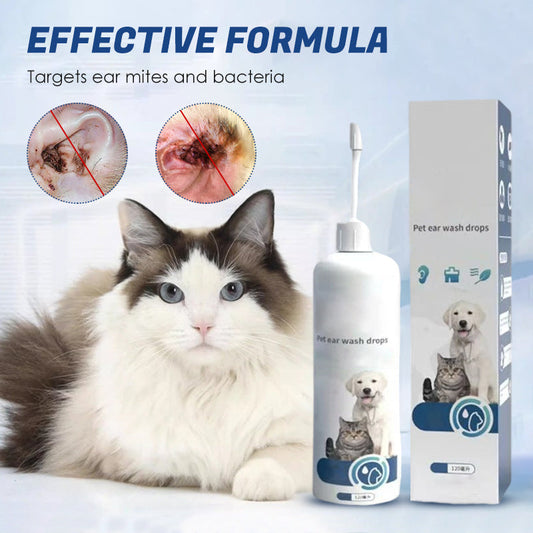 🔥Pet Ear Mite & Bacteria Care & Clean Solution