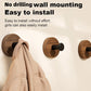 🎁 Hot Sale 49% OFF 🔥Waterproof Wooden Coat Hook - No Drilling