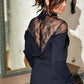 🎁 Hot Sale 49% OFF 🔥Women's Elegant Mock Neck Lace Back Midi Dress