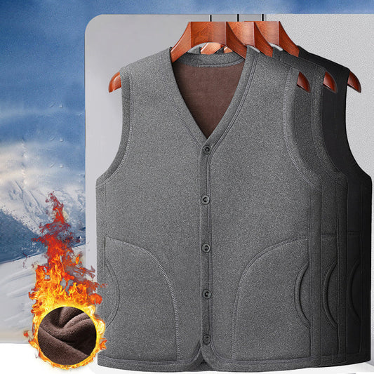 🎁 Hot Sale 49% OFF 🔥[warm gift] Men’s Winter Fleece Padded Insulation Vest
