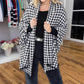 🎁 Hot Sale 49% OFF 🔥Open Front Houndstooth Poncho for Women