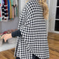 🎁 Hot Sale 49% OFF 🔥Open Front Houndstooth Poncho for Women