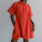 🎁 Hot Sale 49% OFF 🔥Women's Zipper Short Sleeve Dress with Pockets