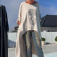 Women’s Stylish Top with Asymmetrical Hem