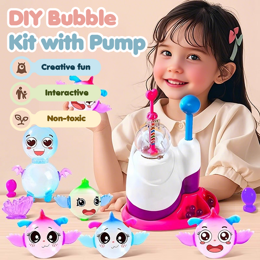 🎁 Hot Sale 49% OFF 🔥DIY Bubble Kit with Pump for Kids