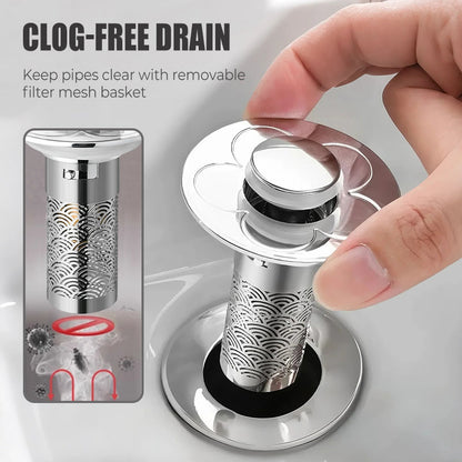 🎁 Hot Sale 49% OFF 🔥Universal Pop Up Sink Drain Stopper