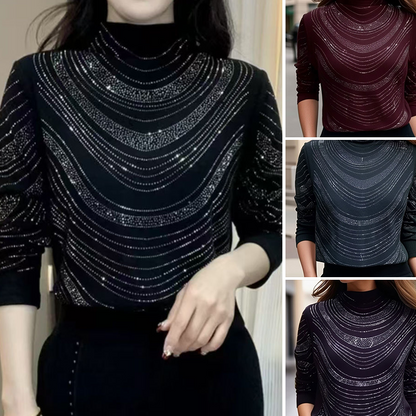 💥Last Day 49% OFF💥Women’s Graceful Long Sleeve Top With Sequins