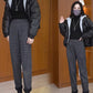 Women's Plaid Straight Leg Pants