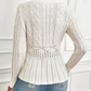 🎅🔥【Free shipping】⏳Women's Chunky-Knitted Crew Neck Peplum Sweater