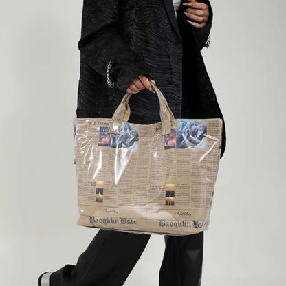 👜Women's Letters Print Tote Bag