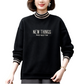Casual Loose Fit Striped Trim Pullover Top