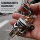 🔥Creative Piston Skull Keychain with Flashlight
