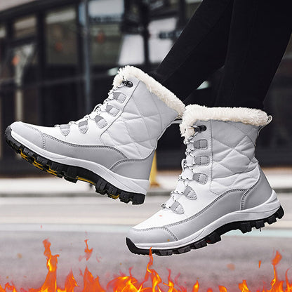 ✨ Lightweight Women’s Warm Snow Boots – Comfortable & Not Bulky, Fur Lined for Easy Walking/Winter Trips