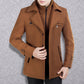Men's Winter Business Tweed Coat – Warm Wool Tweed Fabric, Elegant for Cold-Weather Office & Events