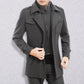 Men's Winter Business Tweed Coat – Warm Wool Tweed Fabric, Elegant for Cold-Weather Office & Events
