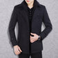 Men's Winter Business Tweed Coat – Warm Wool Tweed Fabric, Elegant for Cold-Weather Office & Events