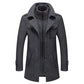 Men's Winter Business Tweed Coat – Warm Wool Tweed Fabric, Elegant for Cold-Weather Office & Events