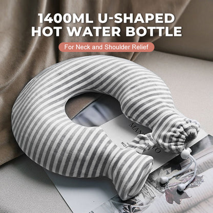 🎁 Hot Sale 49% OFF 🔥1400ML U-Shaped Neck & Shoulder Hot Water Bottle