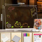 ✨ LIMITED-TIME 50% OFF! Erasable Light-Up Acrylic Drawing Board with Stand, DIY Transparent LED Message Sign