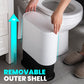 Multipurpose Slim Trash Can with Press Top Lid