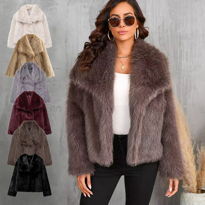 🖤BLACK FRIDAY SALE 50% OFF!!⏳50K+ SOLD! 🎁✨Women's Luxury Fluffy Short Coat