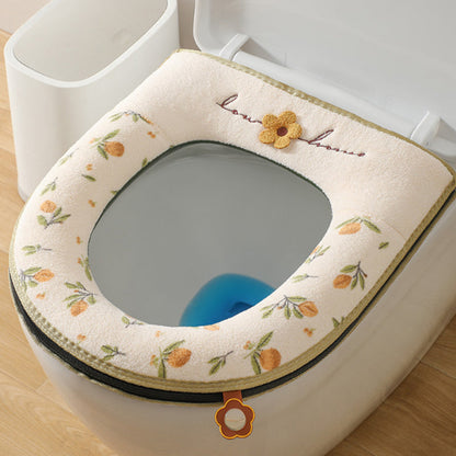 🎁 Hot Sale 49% OFF 🔥Soft Plush Full-Wrap Toilet Seat Cover