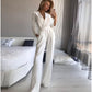 ❤️Women’s V-Neck Nipped Waist Wide-Leg Jumpsuit