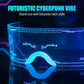 Fancy LED Light-Up Cyberpunk Glasses for Adults