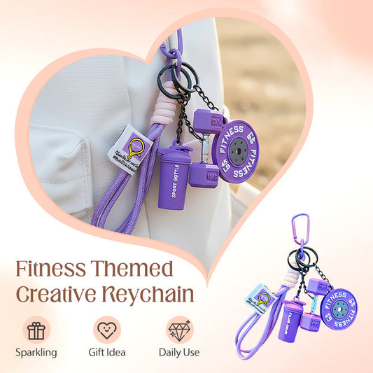 🎁 Hot Sale 49% OFF 🔥Creative Fitness Themed Keychain