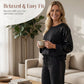 Women's Sequin Spliced Sweatshirt & Pants Set