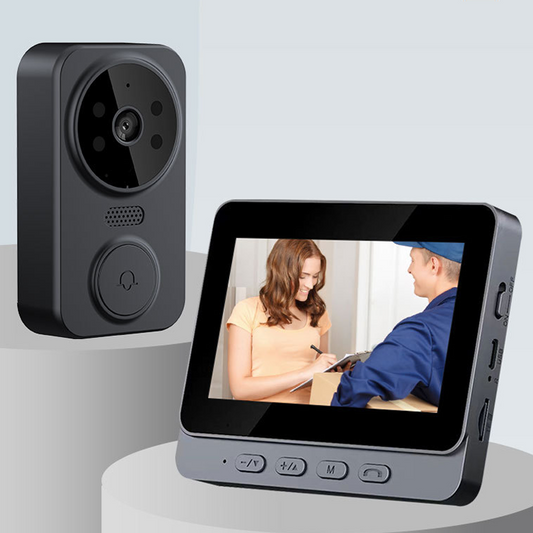 Wireless Video Doorbell with Monitor