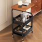Mobile multi-purpose trolley with storage – Multi-level storage trolley for household items and snacks 🛒🏠