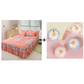 ⏳ Limited-time 50% off ⏰ Three-piece ruffled bedding set 🛏️
