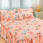⏳ Limited-time 50% off ⏰ Three-piece ruffled bedding set 🛏️