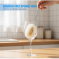 Long-handle bottle cleaning brush with sponge head