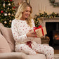 💞Valentine's Day Pre-sale 49% OFF!! - Women's Heart Print Top & Pants Pajama Set