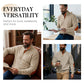 📢📢50%  OFF !! ⏰Men's Textured Jacquard Collared Sweatshirt - BUY 3 FREE SHIPPING