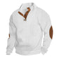 📢📢50%  OFF !! ⏰Men's Textured Jacquard Collared Sweatshirt - BUY 3 FREE SHIPPING