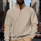 📢📢50%  OFF !! ⏰Men's Textured Jacquard Collared Sweatshirt - BUY 3 FREE SHIPPING