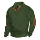 📢📢50%  OFF !! ⏰Men's Textured Jacquard Collared Sweatshirt - BUY 3 FREE SHIPPING
