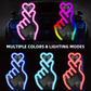 📢📢50%  OFF !! ⏰Solar-Powered Finger Heart LED Car Light