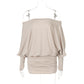 👗✨ Fashionable Off-Shoulder Pleated Skirt—Timeless minimalist style, figure-flattering cut, all-day comfort! ✨👗
