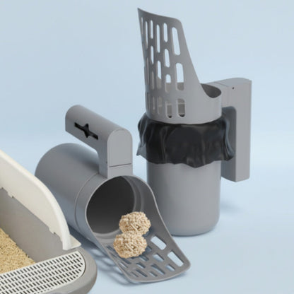 🔥Hot Sale Deals-Cat Litter Scoop with Trash Can
